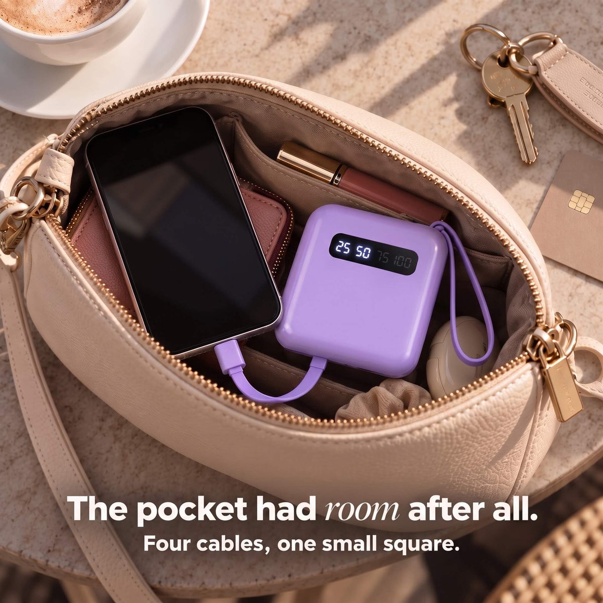 ViPower Quad Mini - 4-Cable Mini Power Bank